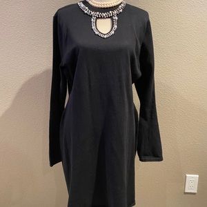 Black Dress with Rhinestones